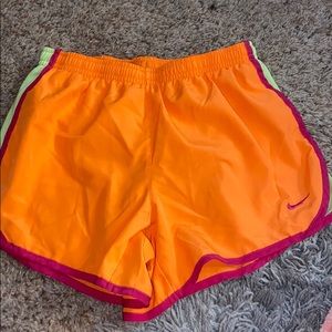 neon nike running shorts